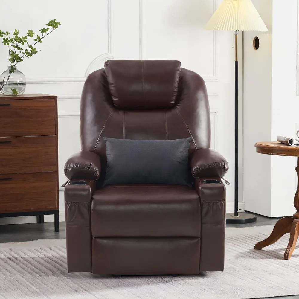 Large Lay Flat DualLift Recliner Chair Sofa with Massage and Heat, for Elderly People, Infinite Position, Faux Leather 7815
Large Lay Flat DualLift Recliner Chair Sofa with Massage and Heat, for Elderly People, Infinite Position, Faux Leather 7815