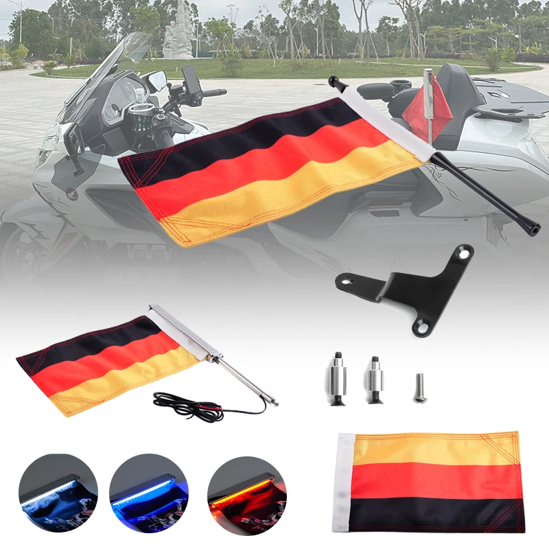 PANICAL goldwing flagpole bracket for Honda Goldwing GL1800 F6B 21-25 Travel Box Flagpole Bracket Glowing Flagpole Germany
PANICAL goldwing flagpole bracket for Honda Goldwing GL1800 F6B 21-25 Travel Box Flagpole Bracket Glowing Flagpole Germany