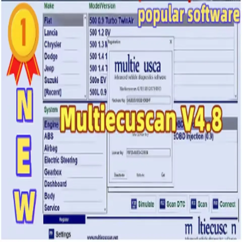 Multiecuscan V4.8 Auto Repair Software Update for Fiat Chrysler Dodge Jeep Suzuki with Autodata 3.45 - 2025 Hot Software
Multiecuscan V4.8 Auto Repair Software Update for Fiat Chrysler Dodge Jeep Suzuki with Autodata 3.45 - 2025 Hot Software