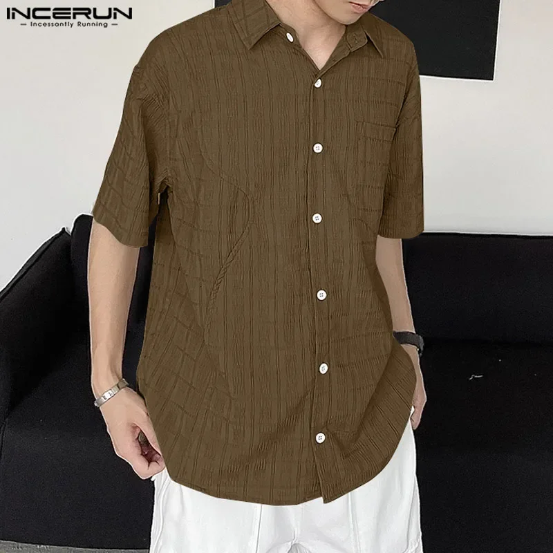 INCERUN Men's Striped Shirt Summer Loose Lapel Short Sleeve Men Clothing Streetwear 2025 Korean Style Fashion Casual Male Shirts
INCERUN Men's Striped Shirt Summer Loose Lapel Short Sleeve Men Clothing Streetwear 2025 Korean Style Fashion Casual Male Shirts