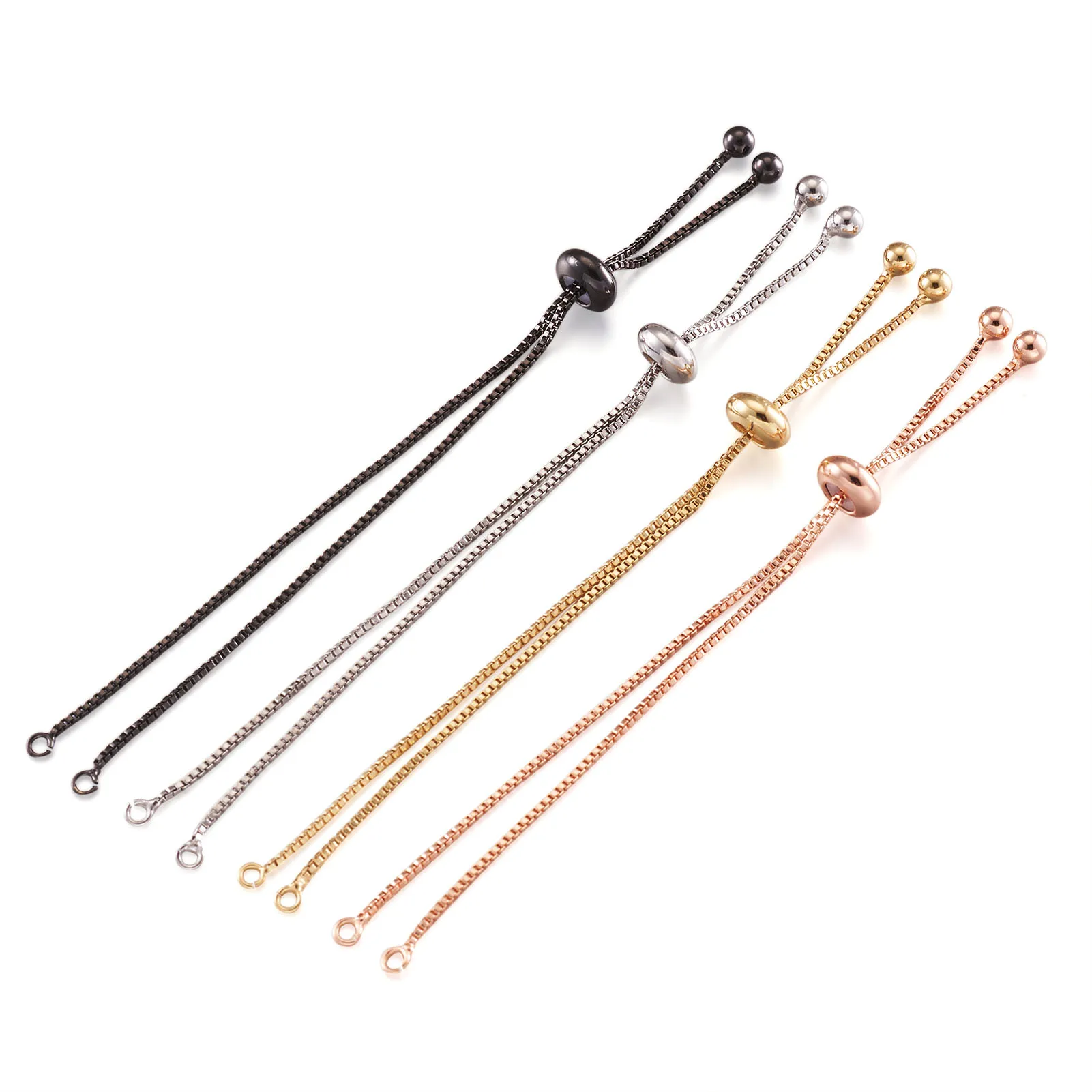 20pcs Adjustable Brass Slider Chain Bracelet 18K Golden Plated For DIY Women Jewelry Connector Bracelet Making Supples Gifts
20pcs Adjustable Brass Slider Chain Bracelet 18K Golden Plated For DIY Women Jewelry Connector Bracelet Making Supples Gifts