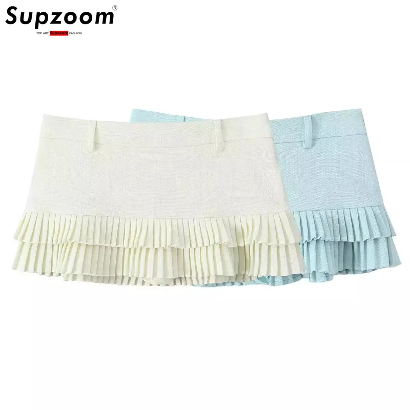 Supzoom New Arrival Top Fashion Casual Niche Sexy Ultra-Low Waist Versatile Layered Pleated Skirt Pants Mini Skirt
Supzoom New Arrival Top Fashion Casual Niche Sexy Ultra-Low Waist Versatile Layered Pleated Skirt Pants Mini Skirt