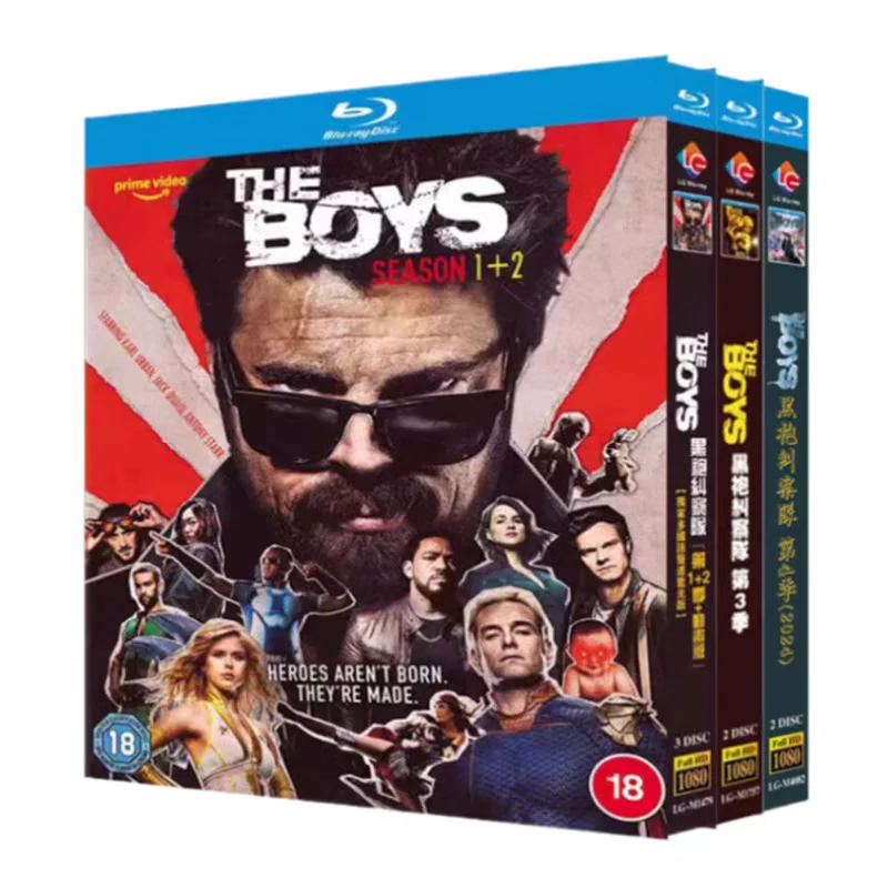 Blu-ray HD американский телесериал «Мальчики» (The Boys) сезоны 1-4, а также анимационная версия, набор BD-дисков в коробке
Blu-ray HD американский телесериал «Мальчики» (The Boys) сезоны 1-4, а также анимационная версия, набор BD-дисков в коробке