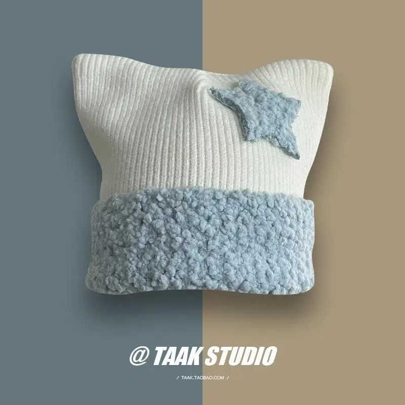 Five-pointed Hat Cat Ear Woolen Cap children's Winter Warm Sleeve Knit Cute Animal
Five-pointed Hat Cat Ear Woolen Cap children's Winter Warm Sleeve Knit Cute Animal