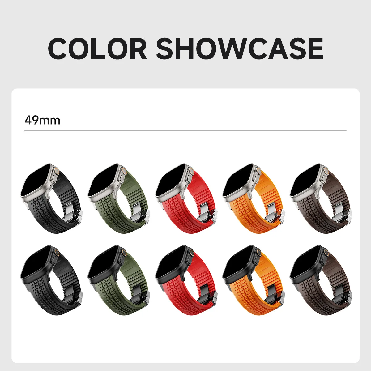 2025 Sports Silicone Band for Apple Watch Ultra 2 49mm 46mm 45mm 44mm Luxury Metal Bracelet for iWatch Series 10 9 8 7 Strap
2025 Sports Silicone Band for Apple Watch Ultra 2 49mm 46mm 45mm 44mm Luxury Metal Bracelet for iWatch Series 10 9 8 7 Strap