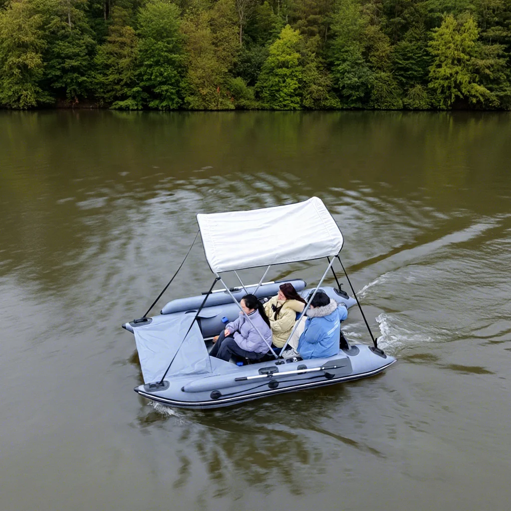 New Design China Small Sea Inflatable Pvc Fishing Boat Folding Pontoon Rowing Boat Sunshade Boat
New Design China Small Sea Inflatable Pvc Fishing Boat Folding Pontoon Rowing Boat Sunshade Boat