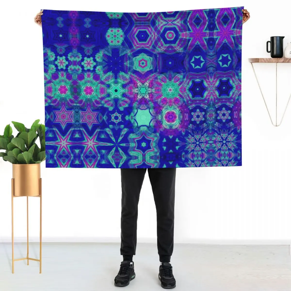 Luminescent Psychedelic Vibrant Colorful Vivid Tie-Dye Mandala Collage Throw Blanket
Luminescent Psychedelic Vibrant Colorful Vivid Tie-Dye Mandala Collage Throw Blanket