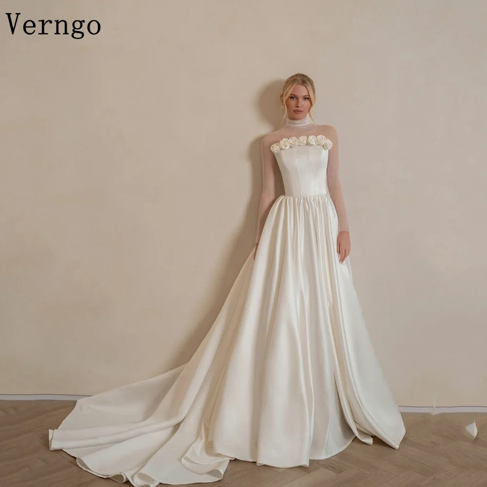 Verngo Lvory атласное вечернее платье с 3D цветами трапециевидной формы платья для выпускного вечера женские скромные платья со шлейфом для торжественных случаев по индивидуальному заказу
Verngo Lvory атласное вечернее платье с 3D цветами трапециевидной формы платья для выпускного вечера женские скромные платья со шлейфом для торжественных случаев по индивидуальному заказу