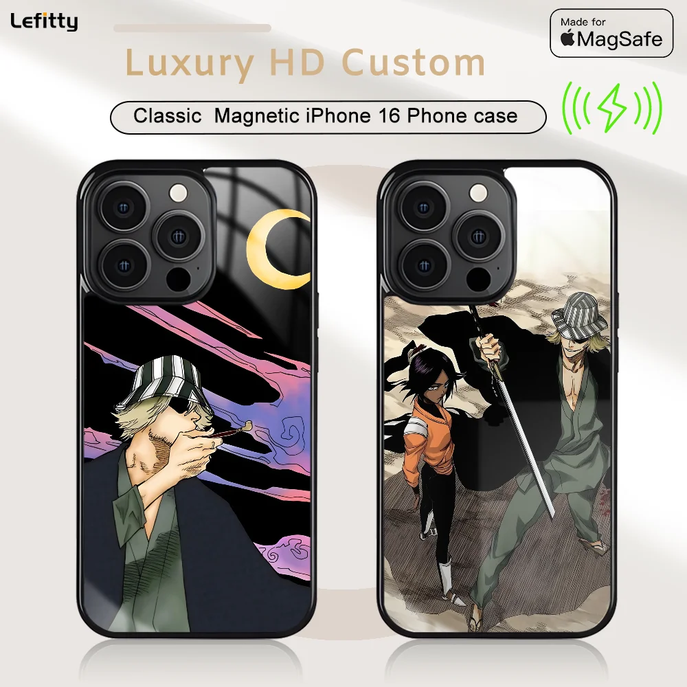 B-Bleach Kisuke Urahara Phone Case For IPhone 16 15 14 13 12 11 Pro Max Plus Mini Magnetic Magsafe Wireless Charging Cover
B-Bleach Kisuke Urahara Phone Case For IPhone 16 15 14 13 12 11 Pro Max Plus Mini Magnetic Magsafe Wireless Charging Cover