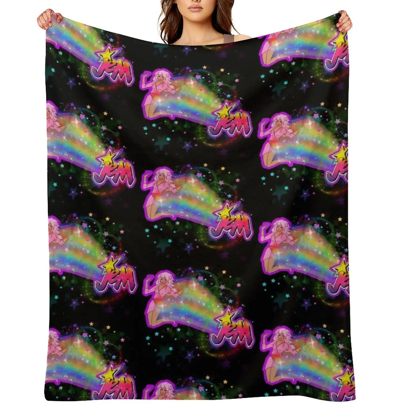 Jem and the holograms rainbow Throw Blanket cosplay anime Moving Luxury Designer for winter Blankets
Jem and the holograms rainbow Throw Blanket cosplay anime Moving Luxury Designer for winter Blankets