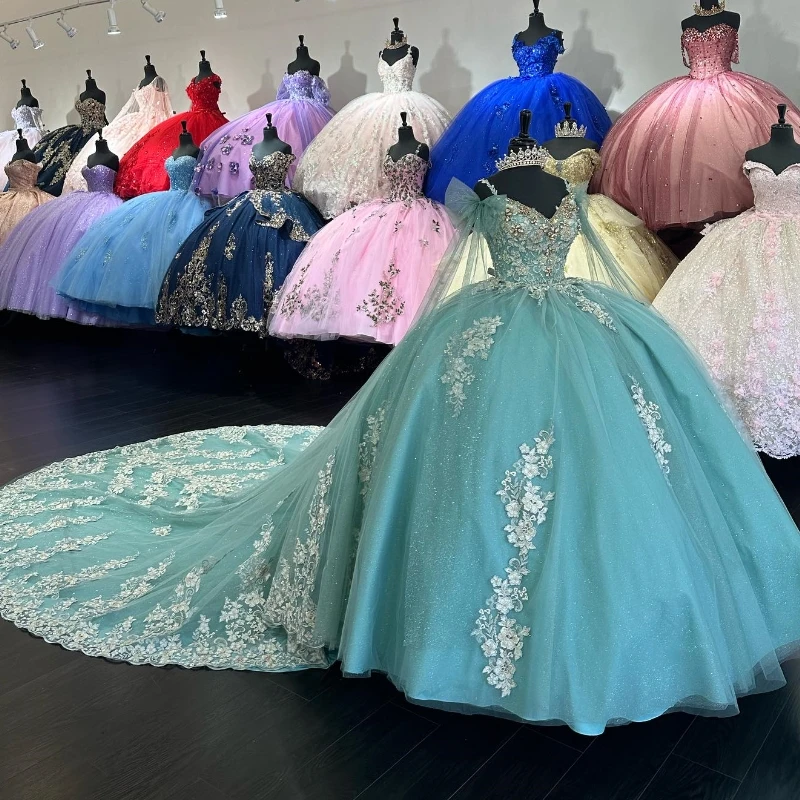 Light Green Spaghetti Straps Beads Applique Ball Gown Sweet 15 Dresses Vestidos De 15 Quinceañera Cocktail Dresses Quinceanera
Light Green Spaghetti Straps Beads Applique Ball Gown Sweet 15 Dresses Vestidos De 15 Quinceañera Cocktail Dresses Quinceanera