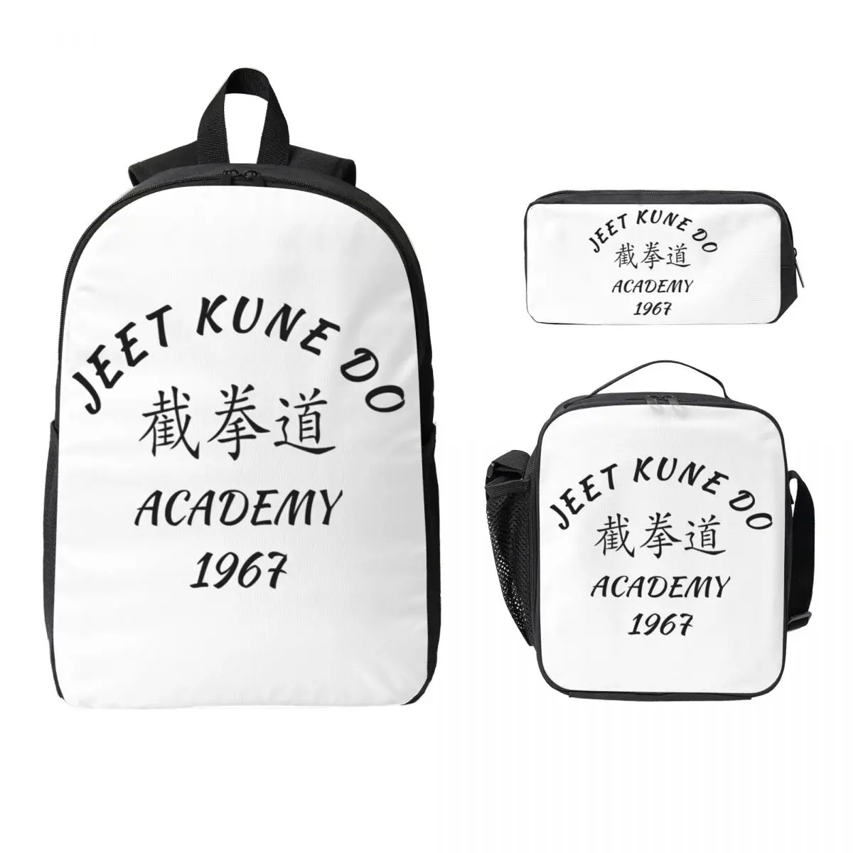 Jeet Kune Do Shirt Martial Arts JKD Academy Backpack BookBag School Bag Laptop Shoulder Bags 3ps Insulated Lunch Bag Pencil Case
Jeet Kune Do Shirt Martial Arts JKD Academy Backpack BookBag School Bag Laptop Shoulder Bags 3ps Insulated Lunch Bag Pencil Case