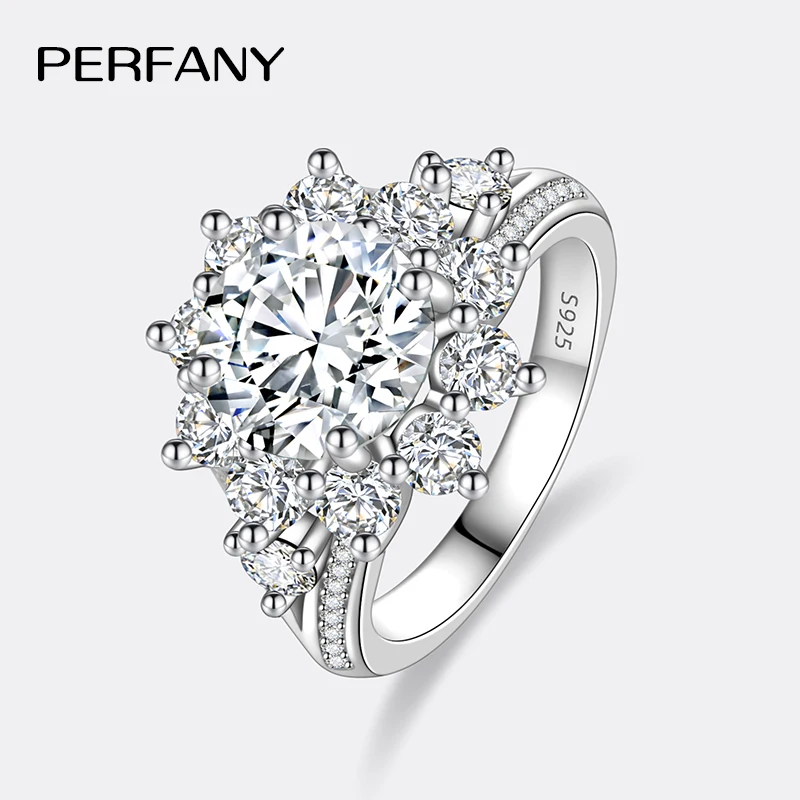 PERFANY 3CT кольцо с муассанитом и подсолнухом для женщин S925, чистое посеребрение, белое золото 18 карат с бриллиантами, роскошные свадебные украшения
PERFANY 3CT кольцо с муассанитом и подсолнухом для женщин S925, чистое посеребрение, белое золото 18 карат с бриллиантами, роскошные свадебные украшения
