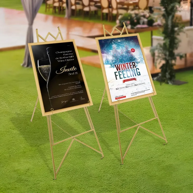 【Hot Item】2pcs Gold Steel Poster Easel Stand Poster Display Easel, Adjustable Easel Tripod For Posters, Photos, Ads, Party
【Hot Item】2pcs Gold Steel Poster Easel Stand Poster Display Easel, Adjustable Easel Tripod For Posters, Photos, Ads, Party