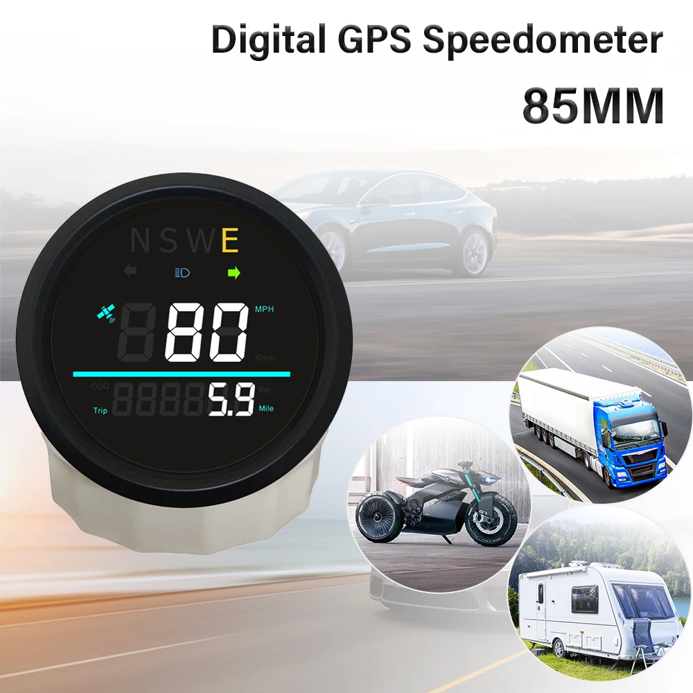 Цифровой GPS-спидометр ELING 85 мм (0-999 миль/ч, км/ч) с индикацией NSWE, поворотниками и дальним светом для автомобилей, лимузинов, грузовиков
Цифровой GPS-спидометр ELING 85 мм (0-999 миль/ч, км/ч) с индикацией NSWE, поворотниками и дальним светом для автомобилей, лимузинов, грузовиков