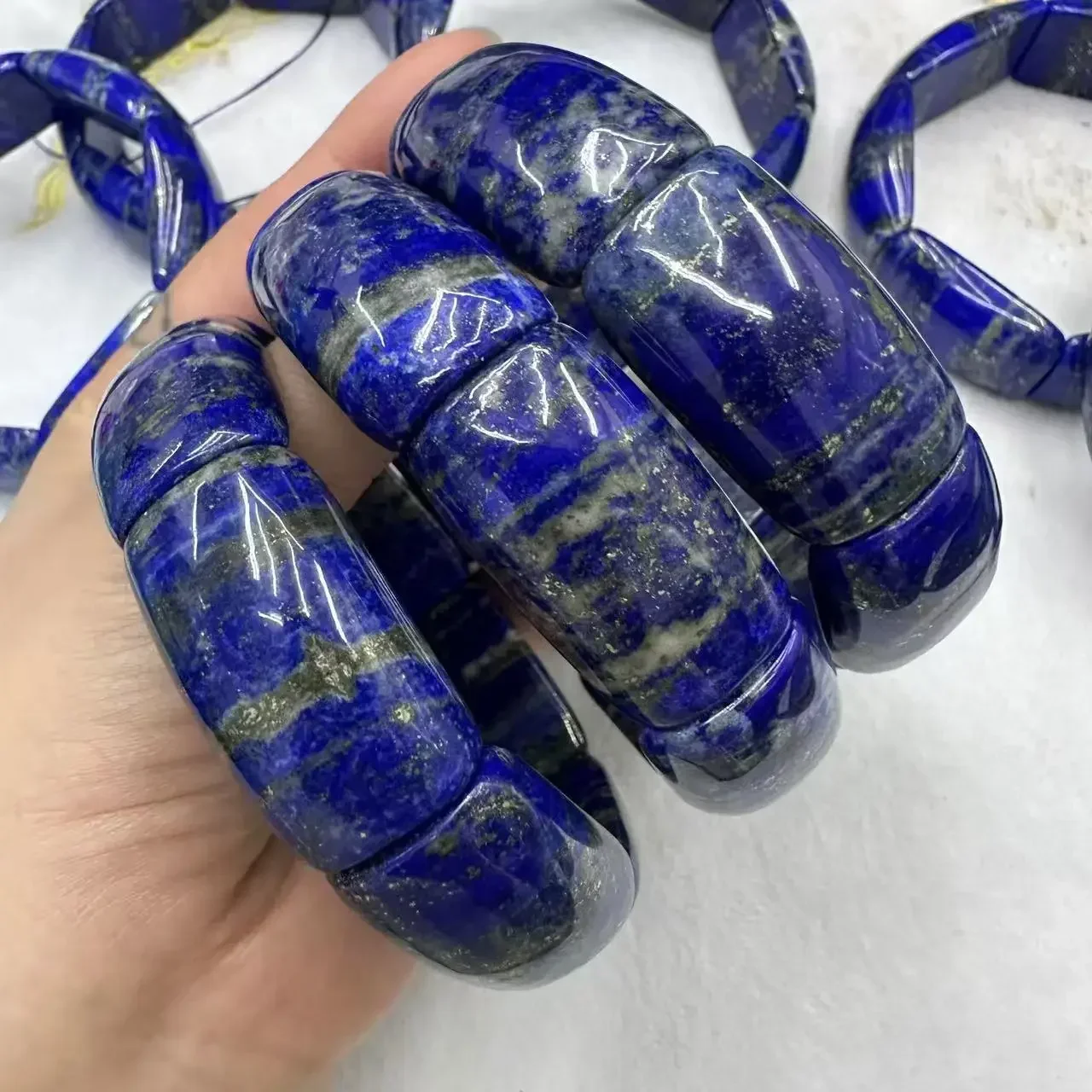Special Quality Lapis Lazuli Stone Beads Bracelet Natural Gemstone Jewelry Bangle for Men for Women for Gift Wholesale !
Special Quality Lapis Lazuli Stone Beads Bracelet Natural Gemstone Jewelry Bangle for Men for Women for Gift Wholesale !