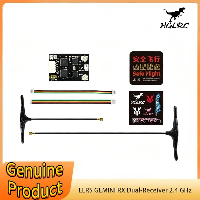 HGLRC ELRS GEMINI RX Dual Receiver 2.4G/915Mhz for RC Airplane FPV Long Range Drone
HGLRC ELRS GEMINI RX Dual Receiver 2.4G/915Mhz for RC Airplane FPV Long Range Drone
