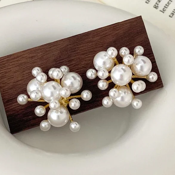Real 925 Sterling Silver Pearl Fireworks Stud Earrings for Women Fine Jewelry Advanced Light Luxury Exaggerated Accessories
Real 925 Sterling Silver Pearl Fireworks Stud Earrings for Women Fine Jewelry Advanced Light Luxury Exaggerated Accessories