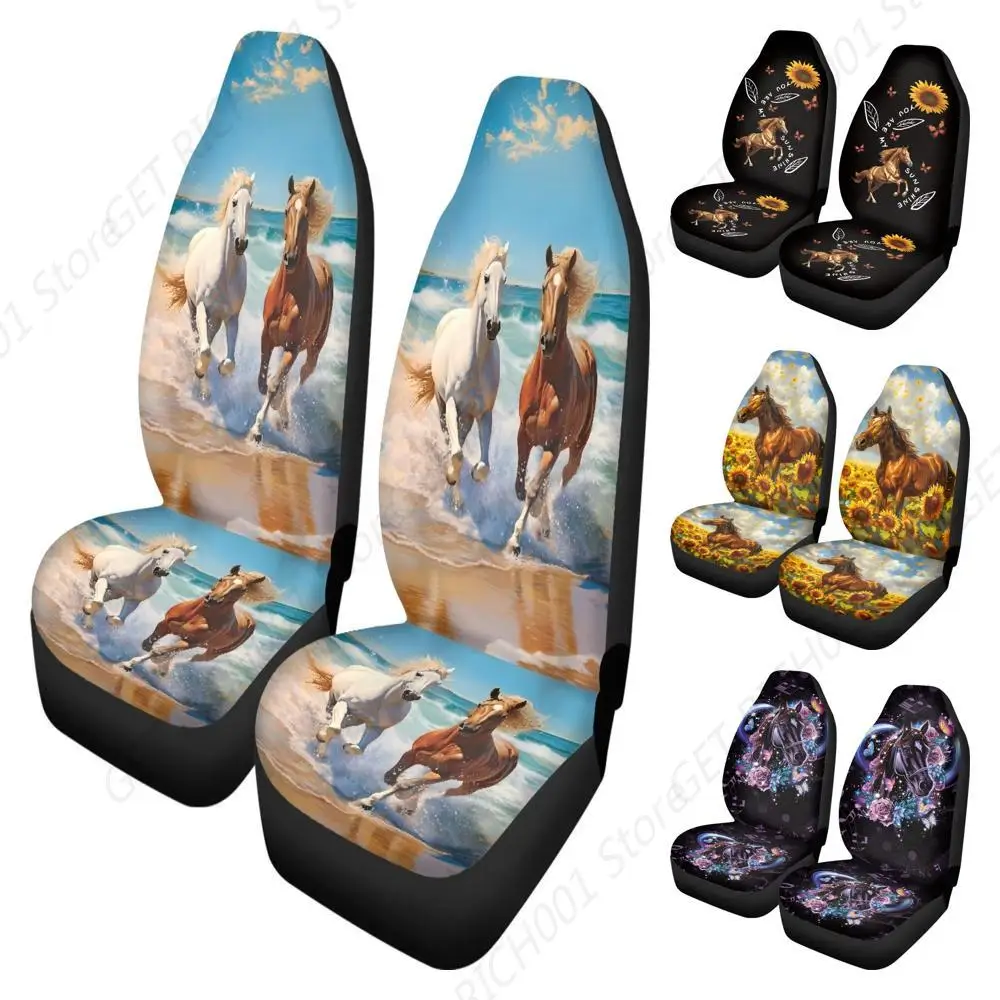Beach Horse Print Seat Covers for Car Vehicles Seat Covers for 2 Front Seats Only, Breathable Auto Seat Covers Universal
Beach Horse Print Seat Covers for Car Vehicles Seat Covers for 2 Front Seats Only, Breathable Auto Seat Covers Universal