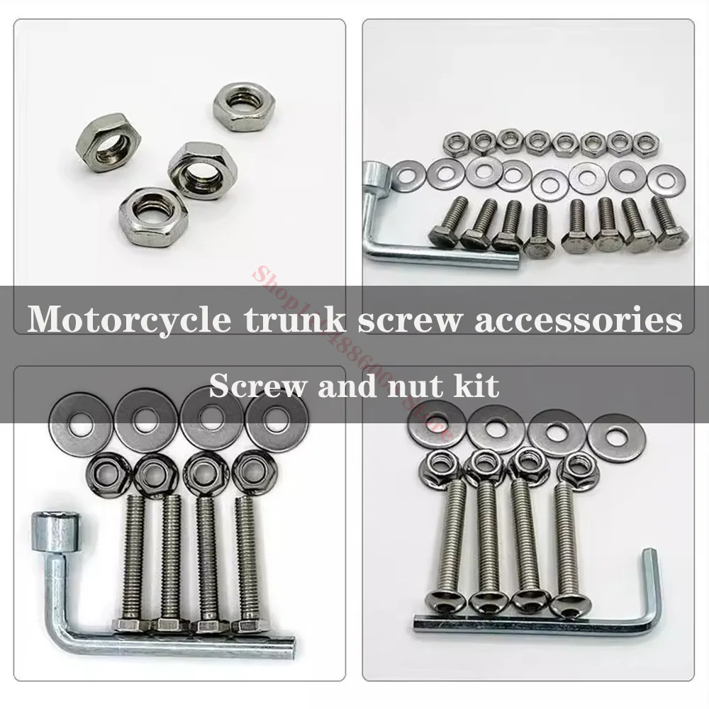 Motorcycle trunk bottom bracket fixing screw m8 outer hexagon bolt m6 inner hexagon screw nut kit
Motorcycle trunk bottom bracket fixing screw m8 outer hexagon bolt m6 inner hexagon screw nut kit