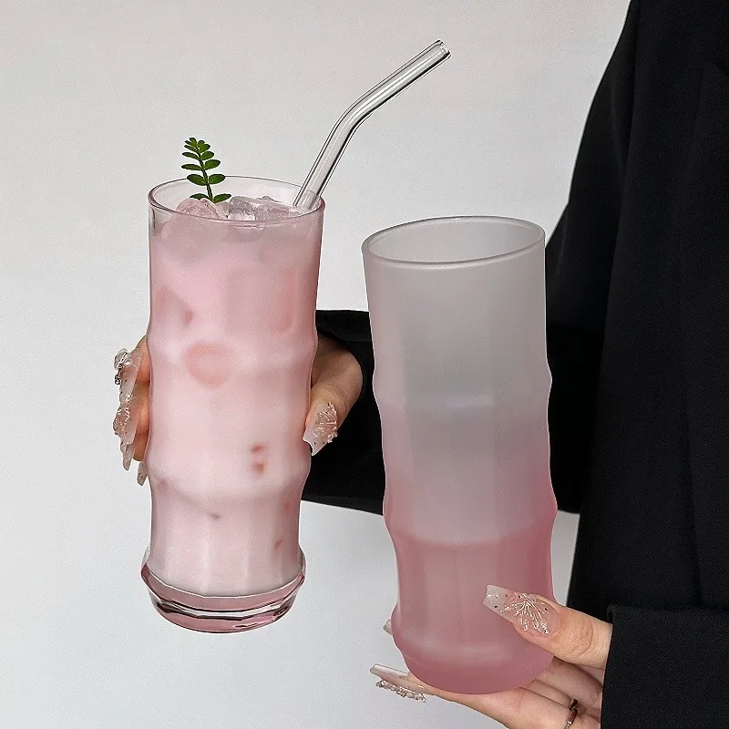 Matte Texture Ins Style Bamboo Glass Transparent Cup Coffee Heat-resistant Tea Cup Summer Juice Milk Drinking Water
Matte Texture Ins Style Bamboo Glass Transparent Cup Coffee Heat-resistant Tea Cup Summer Juice Milk Drinking Water