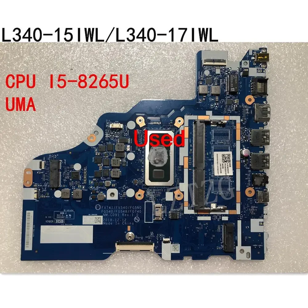 Used For Lenovo Ideapad L340-15IWL/L340-17IWL Laptop Motherboard Mainboard CPU I5-8265U UMA FRU 5B20S41687
Used For Lenovo Ideapad L340-15IWL/L340-17IWL Laptop Motherboard Mainboard CPU I5-8265U UMA FRU 5B20S41687