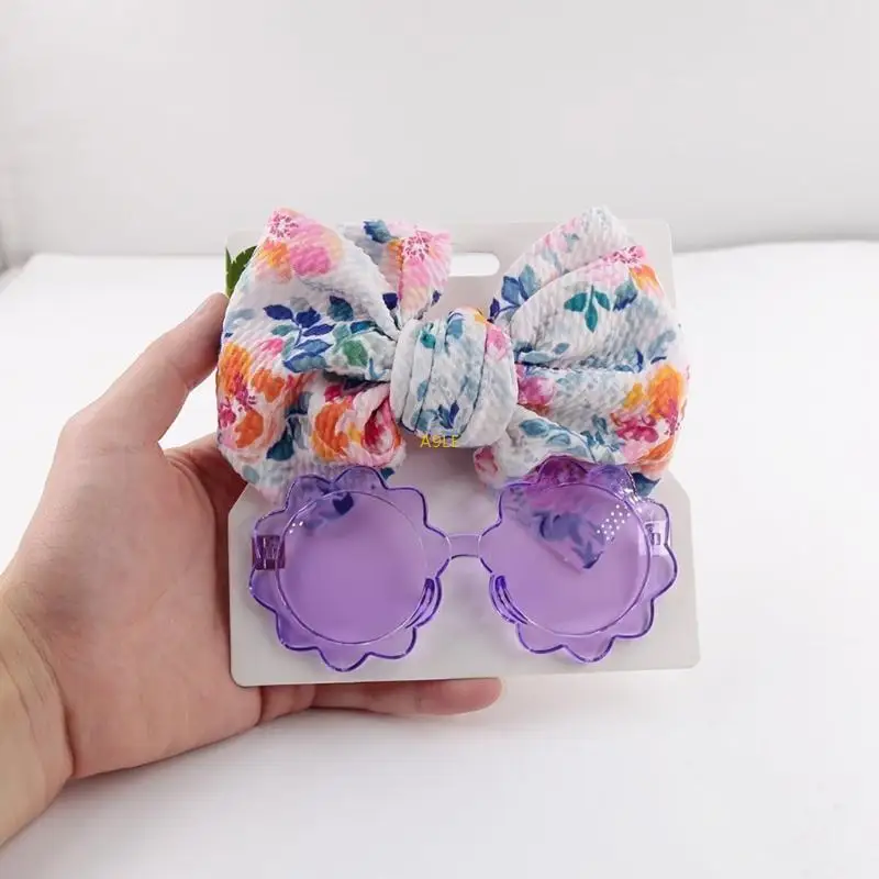 Baby Girls Bow Headband & Sunglasses 2Pcs Toddler Head Accessories Fashion Eyewear Hairband Beach-Photo Props
Baby Girls Bow Headband & Sunglasses 2Pcs Toddler Head Accessories Fashion Eyewear Hairband Beach-Photo Props