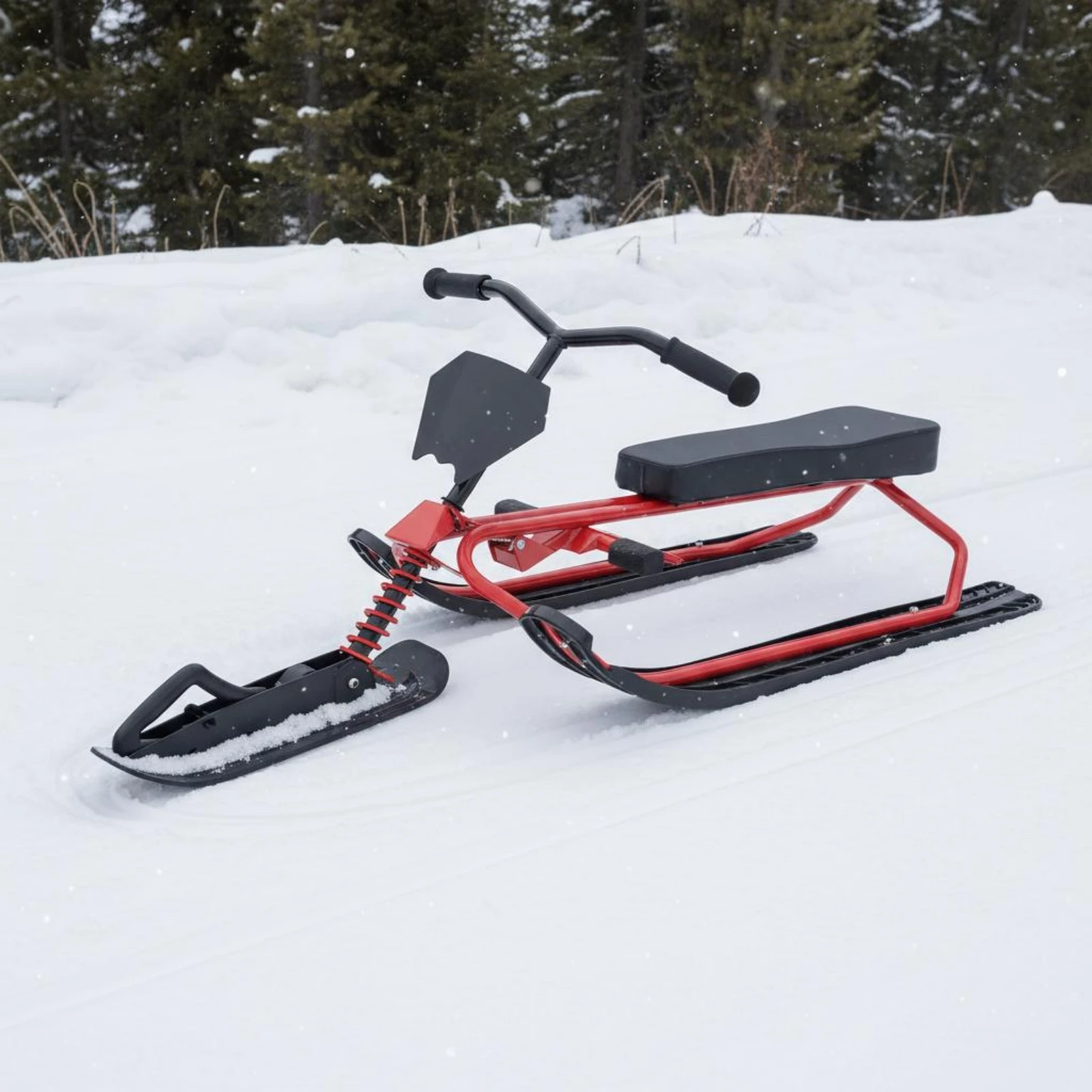 Brake Sled Multi-Surface Use Steering Sled Ride on Snow Sled Scooter Dual Brakes Outdoor Sports Equipment Steel Frame
Brake Sled Multi-Surface Use Steering Sled Ride on Snow Sled Scooter Dual Brakes Outdoor Sports Equipment Steel Frame