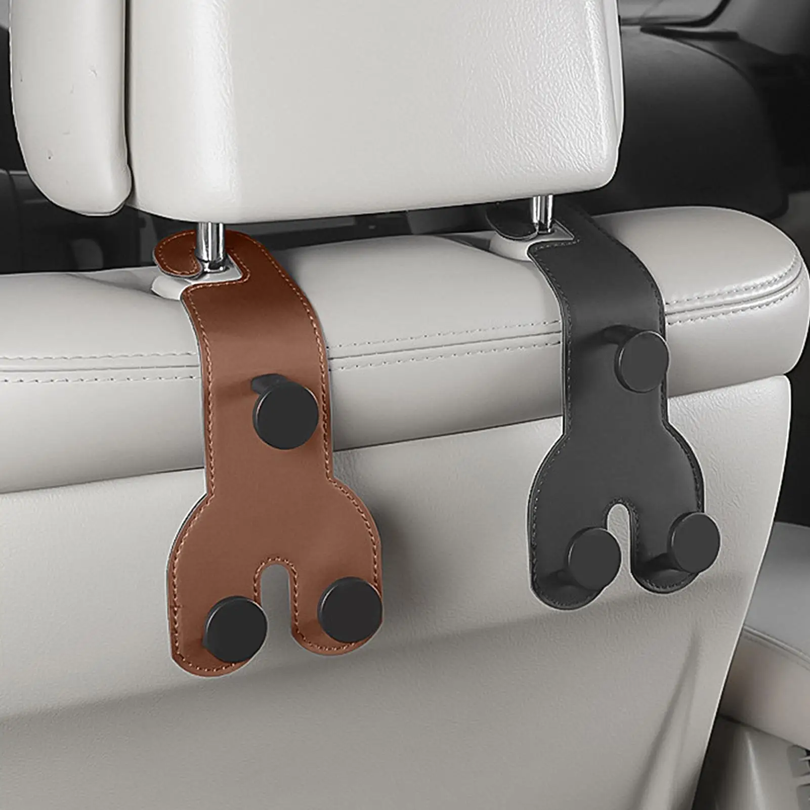 2pcs Car Headrest Hooks Multi-Purpose Storage Hanger for Backseat, Holds Handbag Purse Hat Clothes & Shopping Bags, Keeps Tidy
2pcs Car Headrest Hooks Multi-Purpose Storage Hanger for Backseat, Holds Handbag Purse Hat Clothes & Shopping Bags, Keeps Tidy