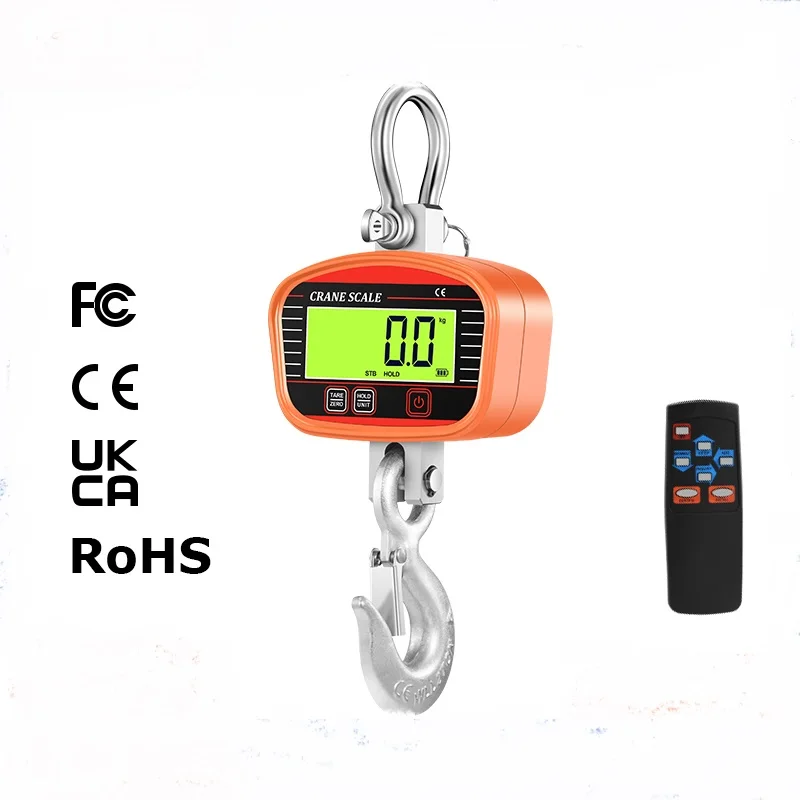 2000KG Digital Industrial Crane Scale Electronic Heavy Duty Hook Crane Scales Peak Hold Accurate Weighing Meter Remote Control
2000KG Digital Industrial Crane Scale Electronic Heavy Duty Hook Crane Scales Peak Hold Accurate Weighing Meter Remote Control