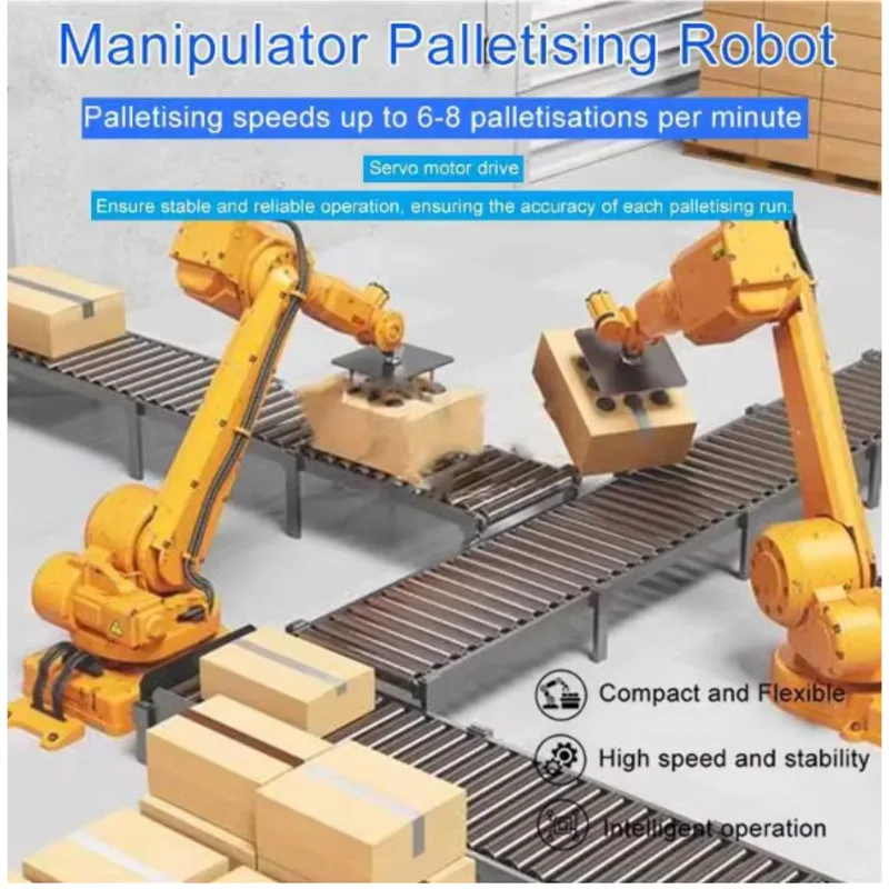 Intelligentize Robotic Intelligent High Speed Robotic Palletizer Carton Bag Case Packing Line Robot Palletizer
Intelligentize Robotic Intelligent High Speed Robotic Palletizer Carton Bag Case Packing Line Robot Palletizer