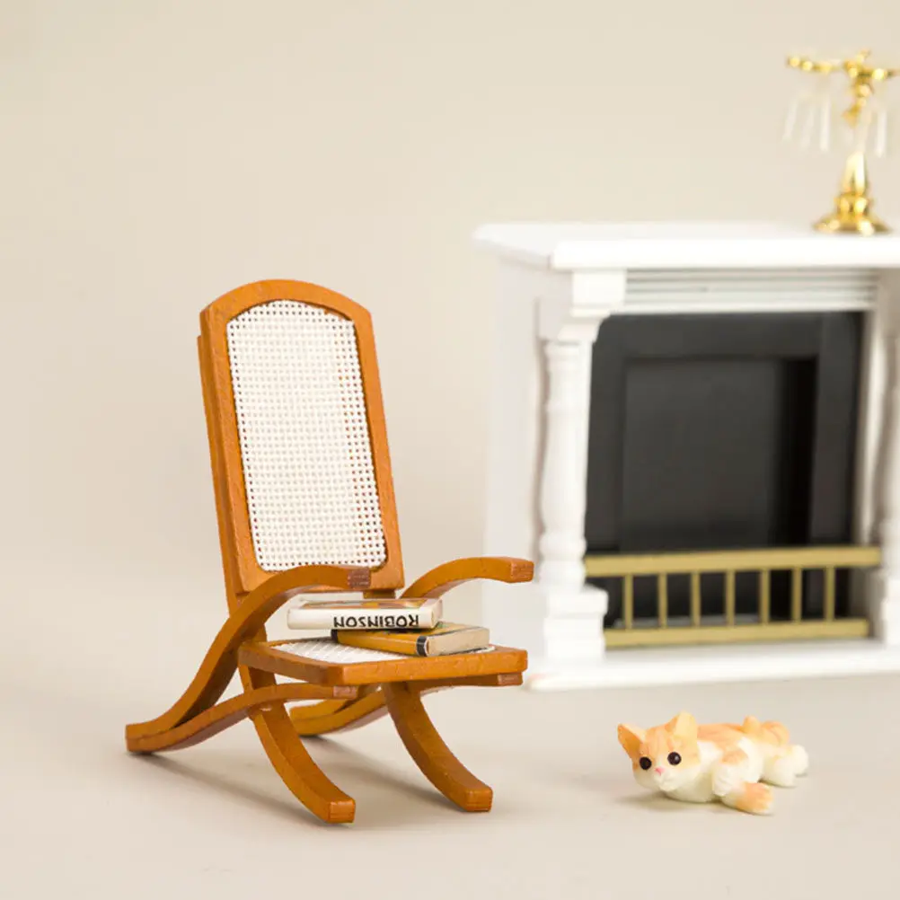 Handcrafted Wooden Mini Wicker Chair for Dollhouse Furniture Pastoral Style Tiny Chair Decoration Realistic Detail Miniature
Handcrafted Wooden Mini Wicker Chair for Dollhouse Furniture Pastoral Style Tiny Chair Decoration Realistic Detail Miniature