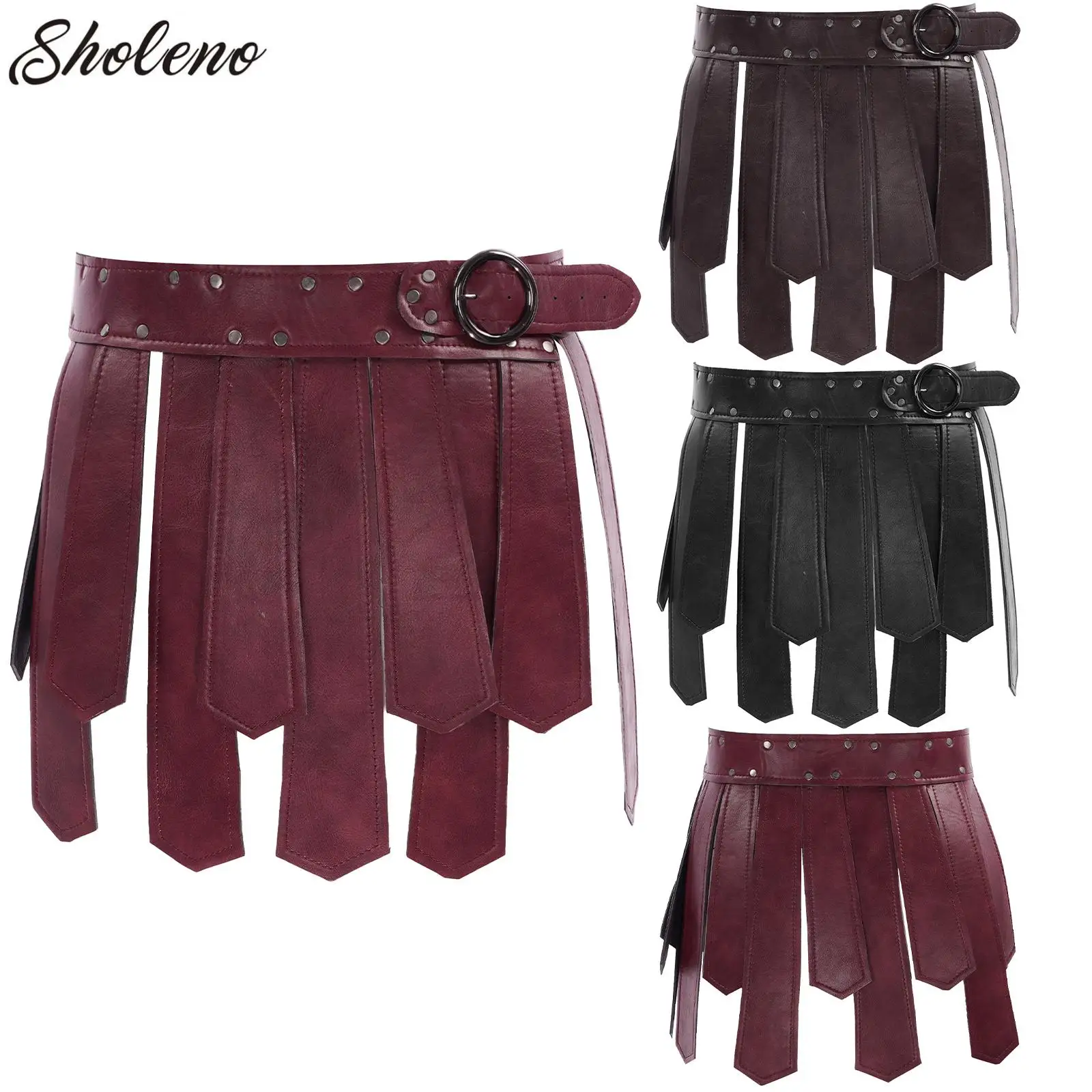 Viking Leather Skirt Halloween Costume Viking Medieval Skirt PU Leather Vintage Roman Gladiator Skirt Renaissance For Cosplay
Viking Leather Skirt Halloween Costume Viking Medieval Skirt PU Leather Vintage Roman Gladiator Skirt Renaissance For Cosplay
