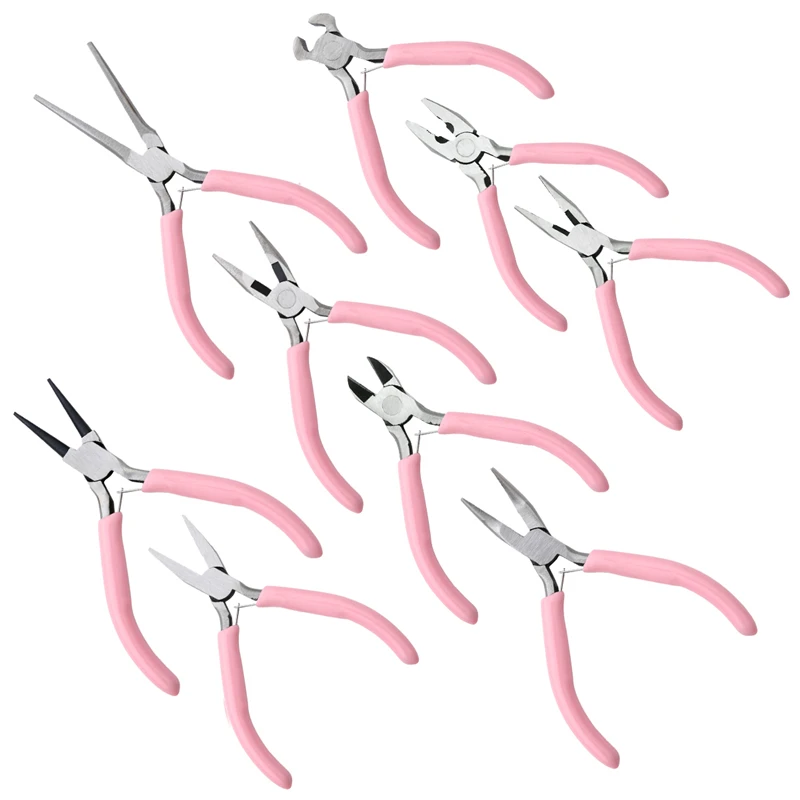Cute Pink Color Handle Anti-slip Splicing and Fixing Jewelry Pliers Tools & Equipment Kit for DIY Jewelery Making Needlework
Cute Pink Color Handle Anti-slip Splicing and Fixing Jewelry Pliers Tools & Equipment Kit for DIY Jewelery Making Needlework