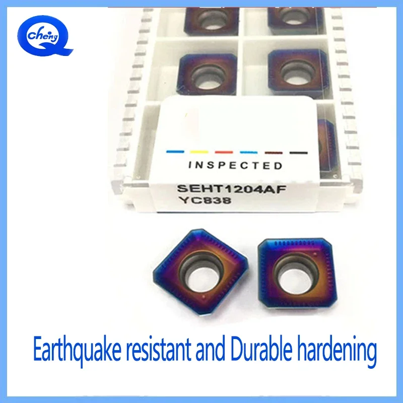 10 шт. красочные высококачественные фрезерные вставки SEKT1204 твердосплавные режущие инструменты, подходящие для обработки закаленной стали
10 шт. красочные высококачественные фрезерные вставки SEKT1204 твердосплавные режущие инструменты, подходящие для обработки закаленной стали