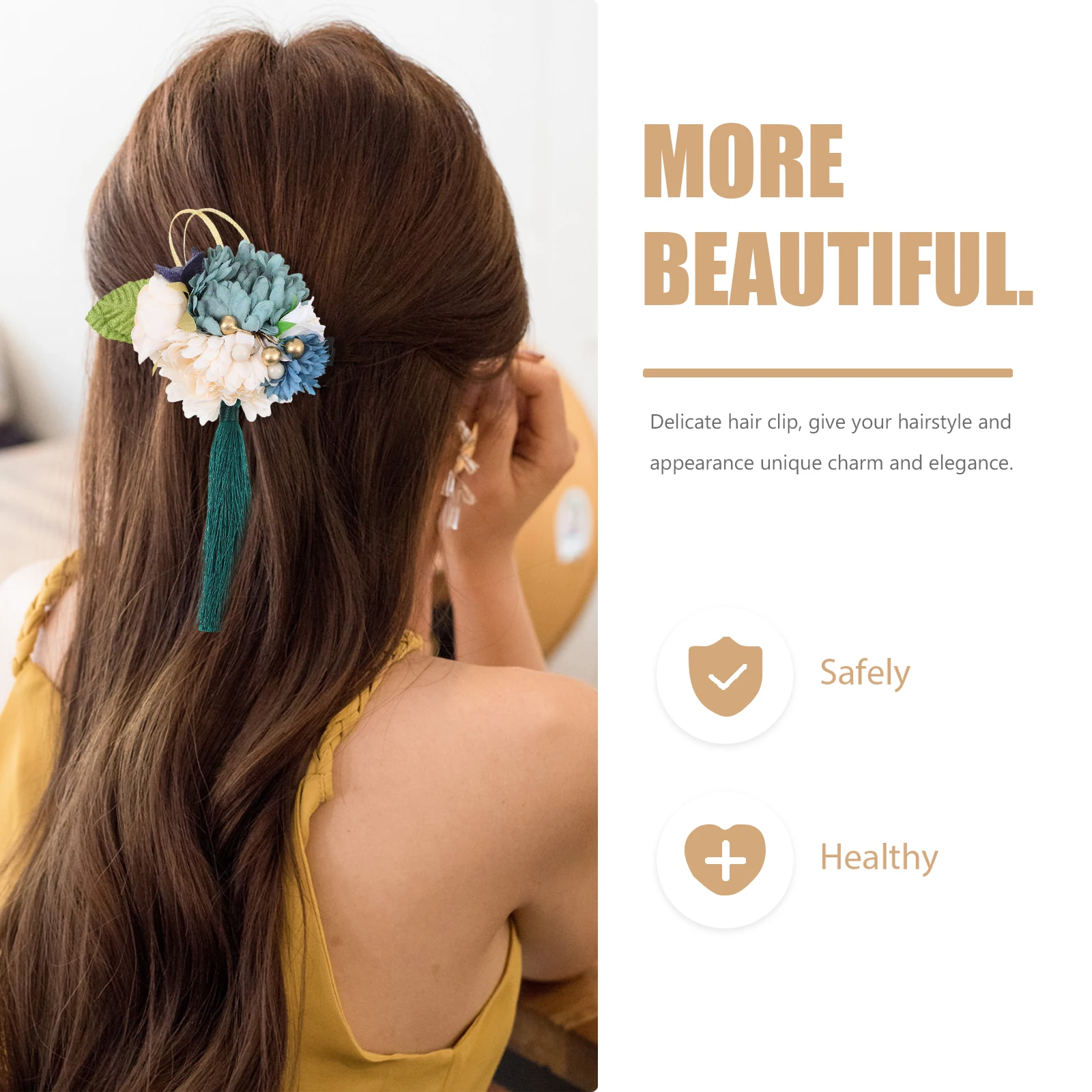 Japanese Flower Hair Clip Hairpin Barrette Decorative Ornament For Women Elegant Styling Non-Slip Design Perfect For
Japanese Flower Hair Clip Hairpin Barrette Decorative Ornament For Women Elegant Styling Non-Slip Design Perfect For