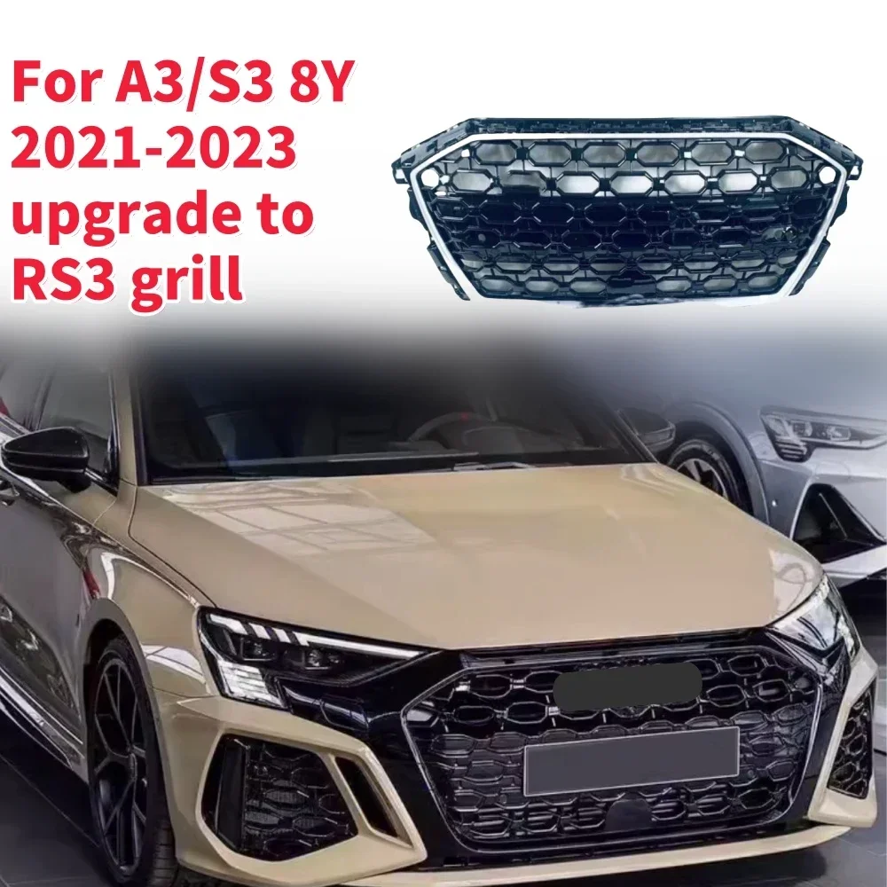 Racing Grills Front Hood Grille Car Front Bumper Grill Center Grille for RS3 Grill for A3/S3 8Y 2021-2023
Racing Grills Front Hood Grille Car Front Bumper Grill Center Grille for RS3 Grill for A3/S3 8Y 2021-2023
