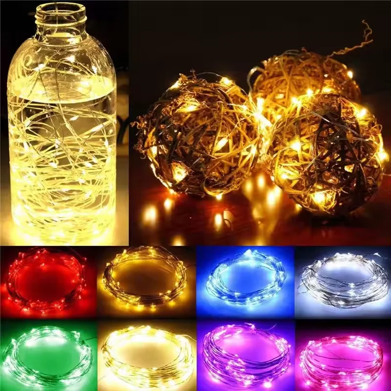 LED String Light 8 Colors Fairy Lights LED Copper Wire Battery Powered for Wedding Party Christmas Decor Holiday Garland Garden
LED String Light 8 Colors Fairy Lights LED Copper Wire Battery Powered for Wedding Party Christmas Decor Holiday Garland Garden