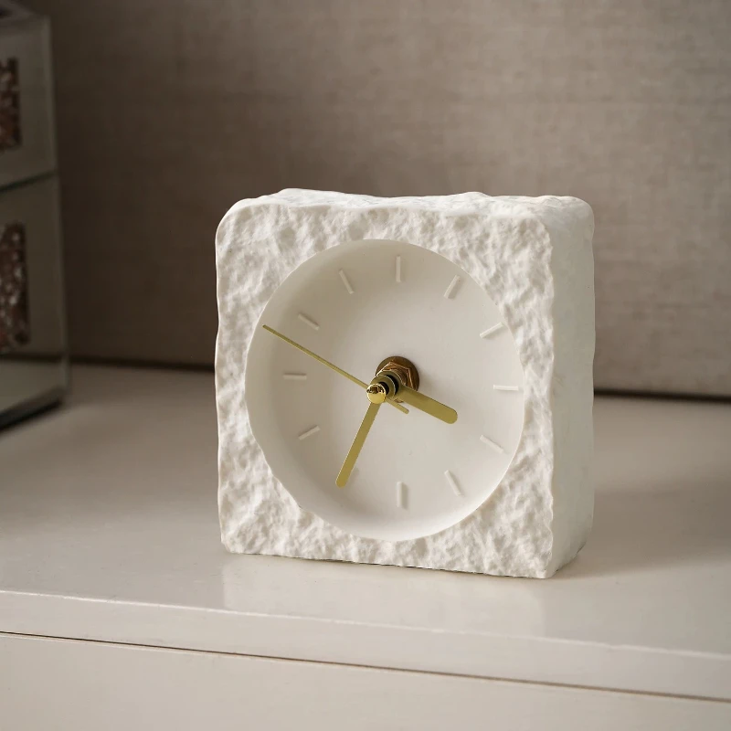 Creative Desktop Decorative Desk Clock Nordic Sandstone Bedroom Mute Alarm Clock Watch High-end Indoor Desktop Clock Room Decor
Creative Desktop Decorative Desk Clock Nordic Sandstone Bedroom Mute Alarm Clock Watch High-end Indoor Desktop Clock Room Decor