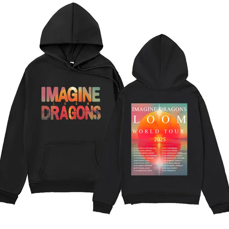 Imagine Dragons Loom Tour 2024 New Album Hoodie Men's Women's Autumn and Winter Fashion Vintage Sweatshirts Hip Hop Hoodies Male
Imagine Dragons Loom Tour 2024 New Album Hoodie Men's Women's Autumn and Winter Fashion Vintage Sweatshirts Hip Hop Hoodies Male