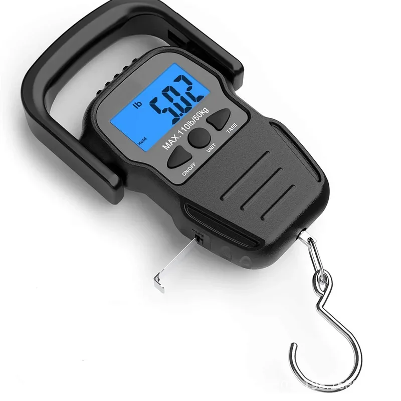 Portable hand scale, travel hanging scale, home shopping, fishing electronic hanging scale
Portable hand scale, travel hanging scale, home shopping, fishing electronic hanging scale