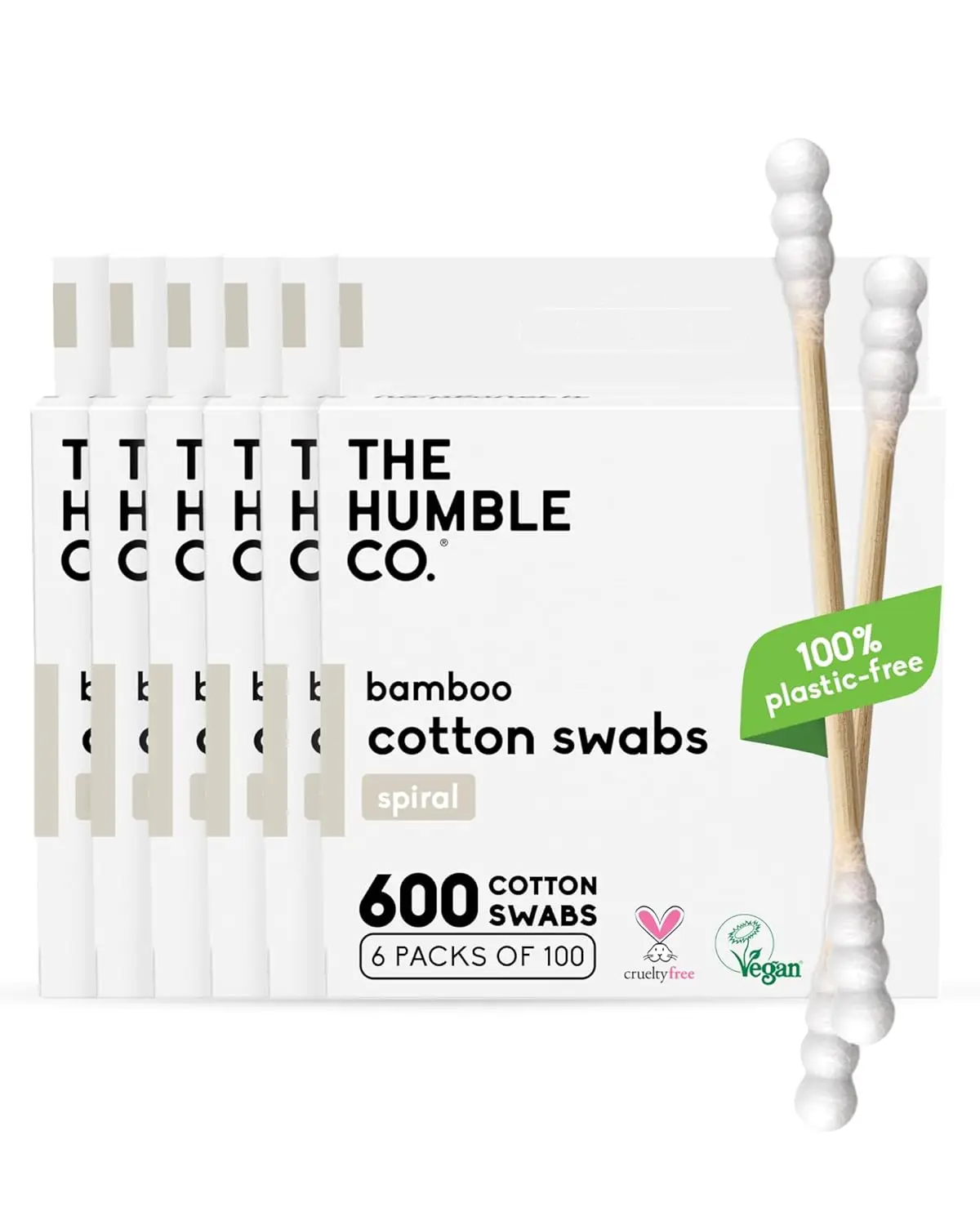 Bamboo Cotton Swabs with Spiral Design, 600 Count - Eco-Friendly Ear & Makeup Cleaning, Personal Hygiene Essentials for Travel & Home
Bamboo Cotton Swabs with Spiral Design, 600 Count - Eco-Friendly Ear & Makeup Cleaning, Personal Hygiene Essentials for Travel & Home