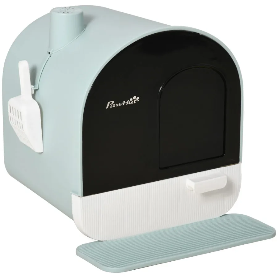 PawHut Cat Litter Box with Lid, Covered Litter Box for Indoor Cats with Tray, Scoop, Filter, 17 x 17 x 18.5, Green
PawHut Cat Litter Box with Lid, Covered Litter Box for Indoor Cats with Tray, Scoop, Filter, 17 x 17 x 18.5, Green