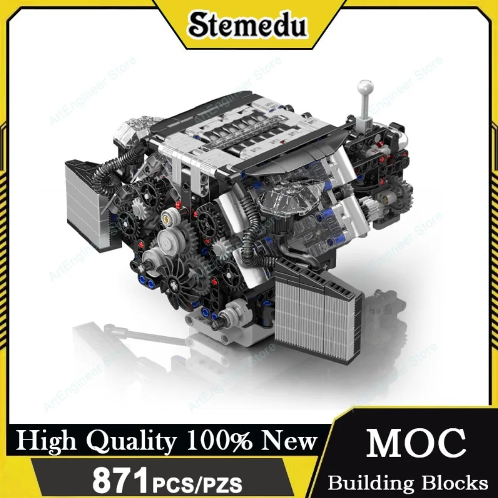 10230 871PCS W12 Car Engine Construction Model Building Blocks Kits Boys Assembled With Motor MOC Bricks DIY Toys Adults Gifts
10230 871PCS W12 Car Engine Construction Model Building Blocks Kits Boys Assembled With Motor MOC Bricks DIY Toys Adults Gifts