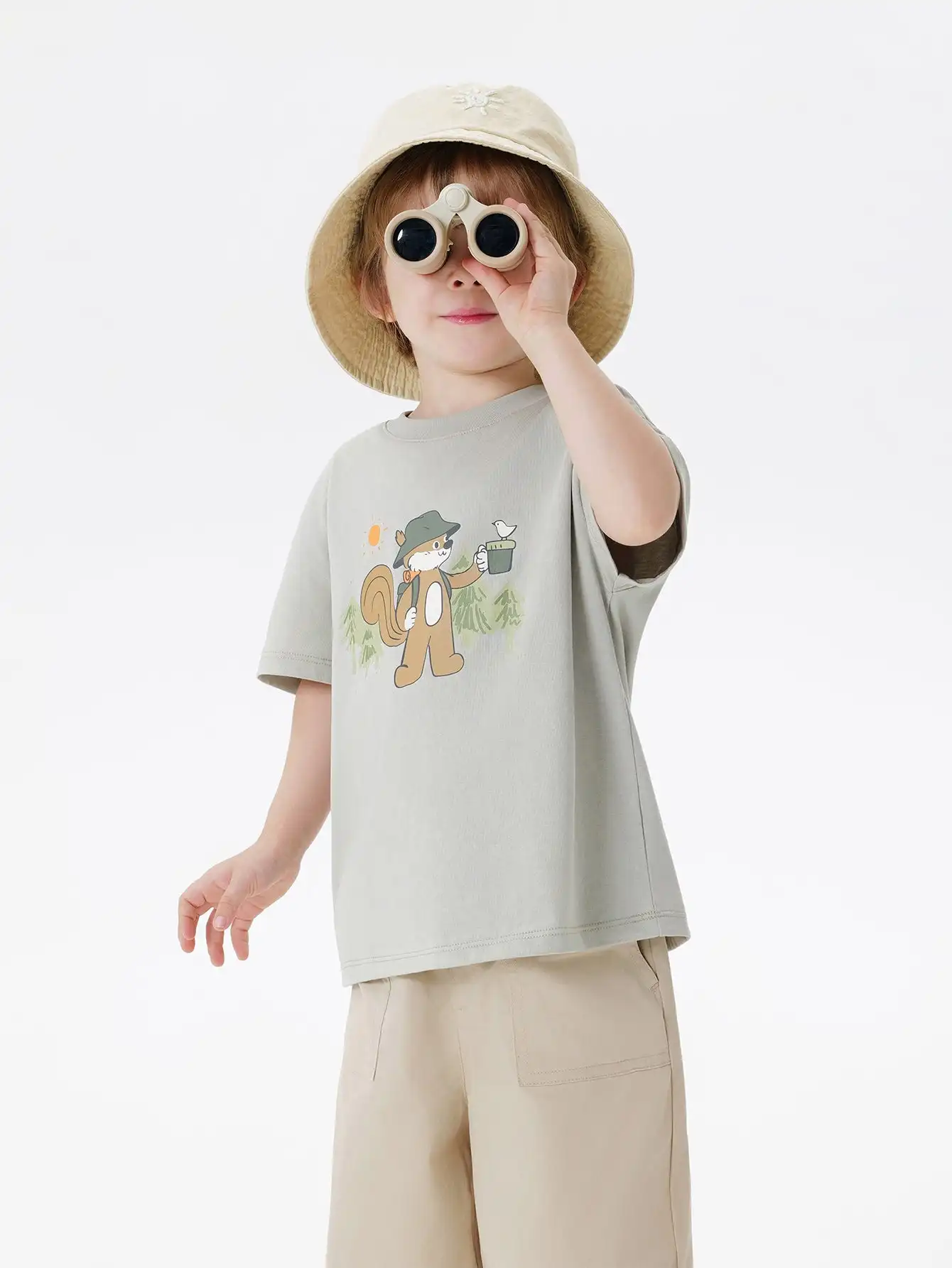 MARC & JANIE Boys Leisure and Fun Squirrel Print Short Sleeve T-Shirt For Summer 240380
MARC & JANIE Boys Leisure and Fun Squirrel Print Short Sleeve T-Shirt For Summer 240380