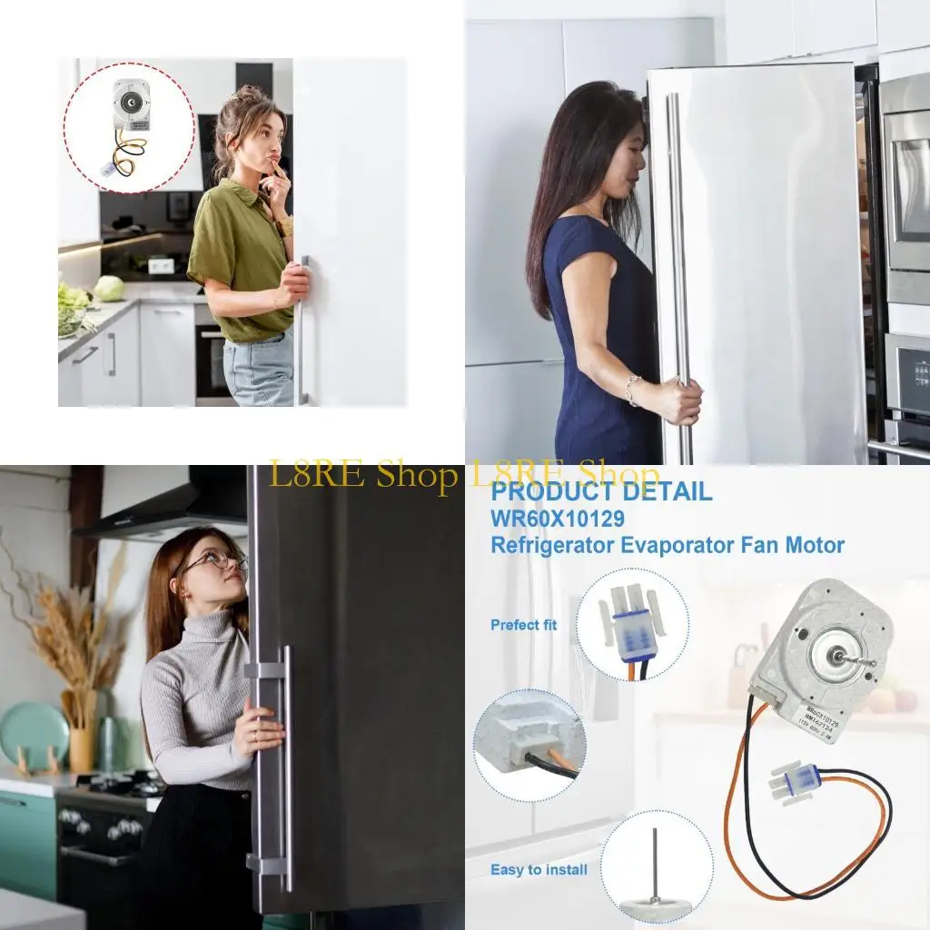 L8RE 115V 60Hz WR60X10129 Refrigerator Cooling Fan Motor Cooling Fan Replacement Part for 1373246 AP4318644 PS1766252
L8RE 115V 60Hz WR60X10129 Refrigerator Cooling Fan Motor Cooling Fan Replacement Part for 1373246 AP4318644 PS1766252