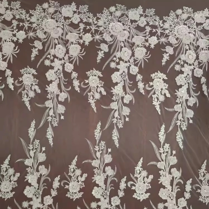 Beaded Embroidered Lace Mesh Fabric for DIY Sewing Wedding Dress Garment Accessories Clothing Fashion Material Cloth By The Yard
Beaded Embroidered Lace Mesh Fabric for DIY Sewing Wedding Dress Garment Accessories Clothing Fashion Material Cloth By The Yard