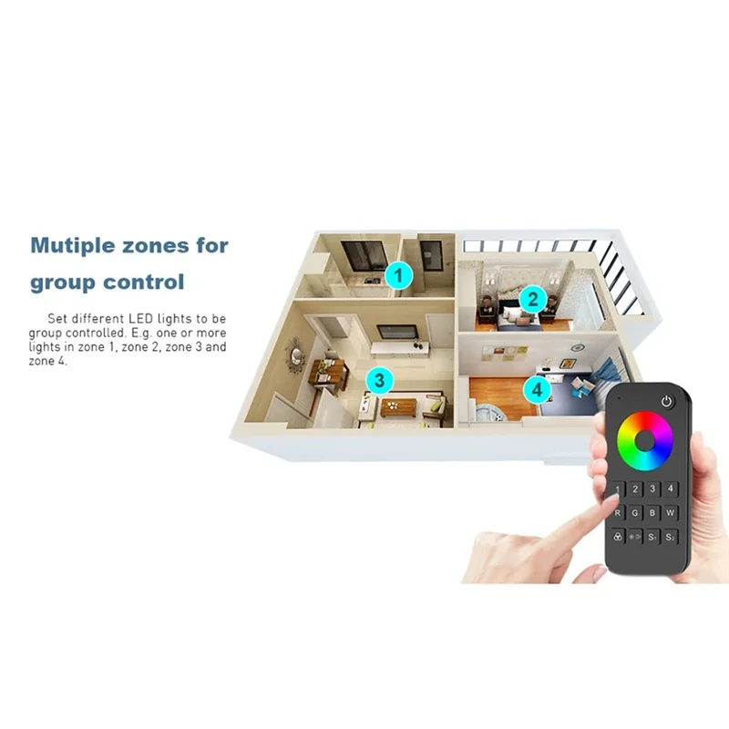 Y45A-Universal Remote Controllers RGB+CCT Smart Dimmer With Push Dimming 2.4G Remote Control For CW CCT Strip Lights 
Y45A-Universal Remote Controllers RGB+CCT Smart Dimmer With Push Dimming 2.4G Remote Control For CW CCT Strip Lights