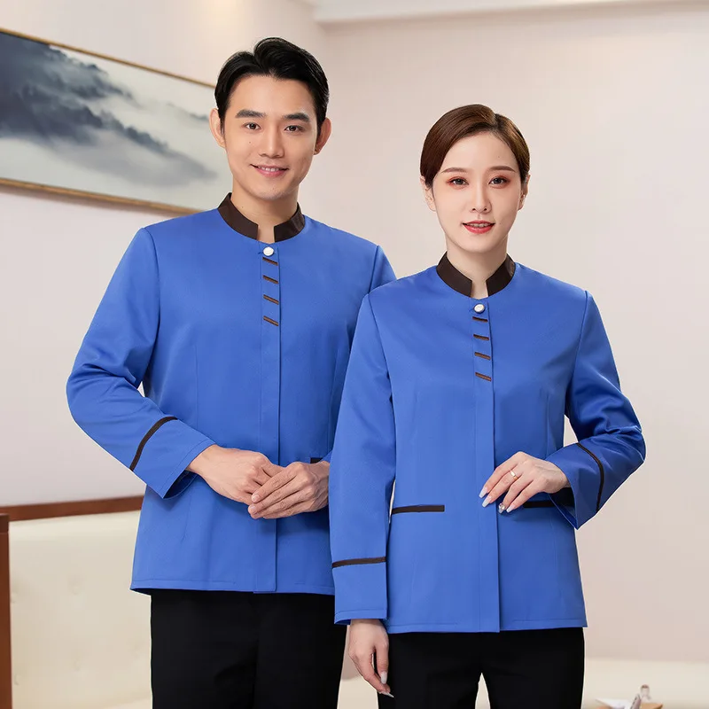 Hotel Room Cleaning Uniform Autumn Winter Workwear Restaurant Front Office Cleaning Staff Long Sleeve
Hotel Room Cleaning Uniform Autumn Winter Workwear Restaurant Front Office Cleaning Staff Long Sleeve