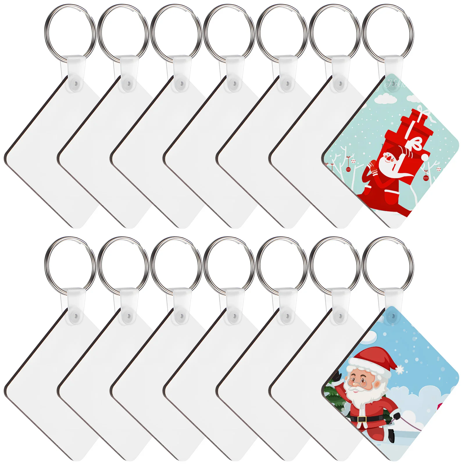40 Pcs Key Set Acrylic Keychain Blanks Handicraft Keychains Double Sided Sublimation Blank Protective Film Square Shape
40 Pcs Key Set Acrylic Keychain Blanks Handicraft Keychains Double Sided Sublimation Blank Protective Film Square Shape